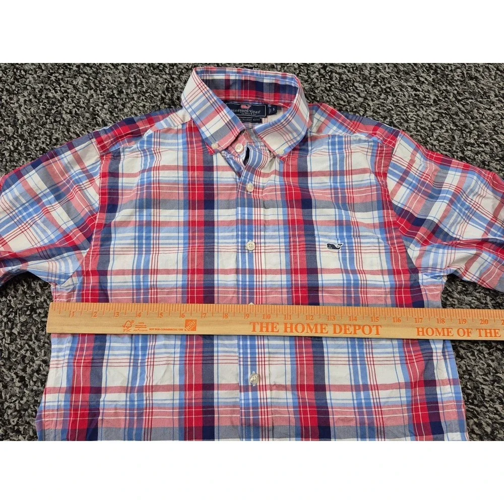 Vineyard Vines Shirt Mens Small Long Sleeve‎ Slim Fit Tucker Plaid Button Up